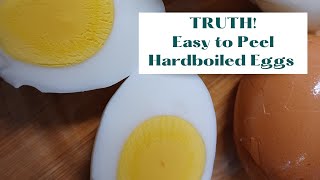 TRUTH The best method for EASY to peel hardboiled eggs [upl. by Notsle]