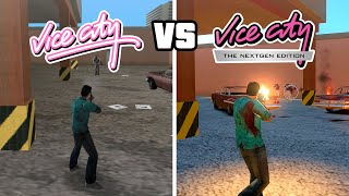 GTA Vice City Nextgen Edition VS Original game  Visual effects comparison [upl. by Ahseniuq]