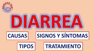 🔴 DIARREA  CAUSAS TIPOS SIGNOS y SÍNTOMAS y TRATAMIENTO [upl. by Otilegna764]