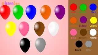 Learn Colors with Balloons for Kids amp Children  Kids Learning Videos  Color Names for Kids Babies [upl. by Catrina]