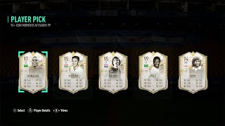 REPEATABLE 93 ICON MOMENTS ATTACKER PLAYER PICKS amp 95 ICON MOMENTS PACKS FIFA21 ULTIMATE TEAM [upl. by Asuncion767]