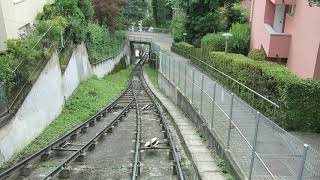 Standseilbahn 800003 Zürich Rigiblick Talfahrt 2020 [upl. by Rankin]