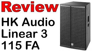 Test HK Audio Linear 3 115 FA  Professioneller Sound und einfache Bedienung [upl. by Kissee994]