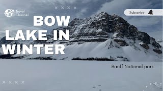 Bow Lake Canada Winter Vlog Icefields parkway In Banff National Park Alberta [upl. by Amrac]