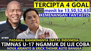 🌍 AUTO JUARA ASIA Hasil Uji Coba Timnas Indonesia U17  Nova Arianto Jelas KERASUKAN Shin Tae Yong [upl. by Dalenna]