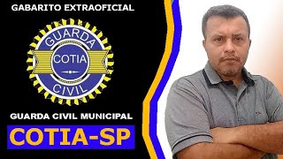 GCM Cotia SP 2024  Gabarito Extraoficial  Correção da Prova  Guarda Civil Municipal [upl. by Ttekcirc590]