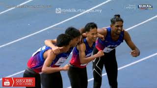 4X400m AKHIR LELAKI SUKAN MALAYSIA SUKMA MSN 2022 KUALA LUMPUR  Johor Unggul [upl. by Moreno]