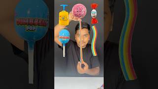 Candy Eating ASMR 🌈  Emoji Eating Challenge 🍬🍭🍫😃 shorts challenge fun [upl. by Tnomel]