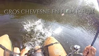 Gros chevesne en floattube et pêche du carnassier en streetfishingGoPro HD23 [upl. by Verity]