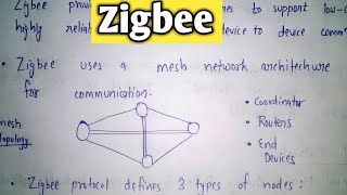 Zigbee in IOT  Zigbee protocol in iot  Lec24  IOT tutorial [upl. by Eioj761]