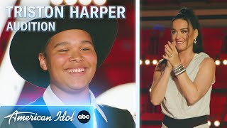 Powerful Performance 15YearOld Triston Harper Sings Jason Isbells quotCover Me Upquot on American Idol [upl. by Grimbly]