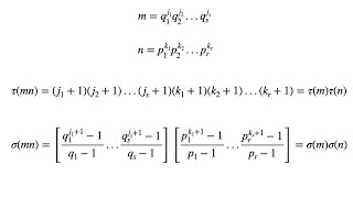 Sigma amp Tau are multiplicative [upl. by Gaven]