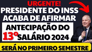 SAIU CALENDÁRIO DE ANTECIPAÇÃO 13º SALÁRIO INSS 2024 PARA O 1º SEMESTRE 2024  VEJA CALENDÁRIO [upl. by Ynolem]