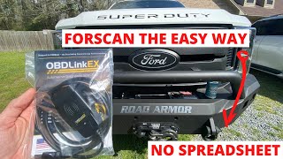 Forscan tutorial with NO spreadsheet F250  F150 Bambi mode double honk splash screen On Fords [upl. by Dettmer743]