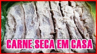 COMO FAZER CARNE SECA EM CASA NA GELADEIRA por Beleza na Cozinha [upl. by Oshinski]