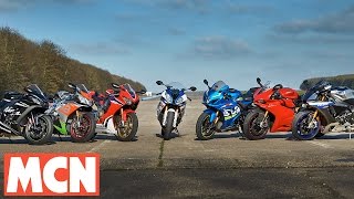 MCN 2017 Superbike Shootout  Road Test  Motorcyclenewscom [upl. by Meela694]