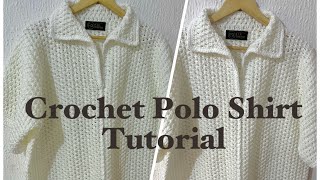 How To Crochet A Polo Shirt [upl. by Rillis]