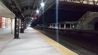 Amtrak Northeast Regional 138 With Viewliner Inspection Car amp NJ Transit Equipment Move at Hamilton [upl. by Quiteri]