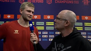 Markus Niemeläinen nach dem Spiel gegen HC Sparta Prag am 15092024 [upl. by Aissenav]