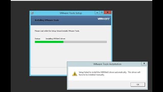 Setup Failed to Install Memory Control Driver Automatically During VMWARE Tool Installation [upl. by Pandich]