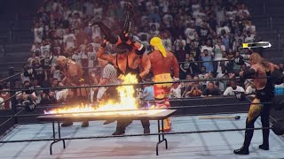 WWE 2K24  The Undertaker vs Hulk Hogan vs Rikishi vs Christian vs RVD  Backstage Brawl [upl. by Syman]