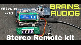 BRAINS AUDIOS STEREO REMOTE KIT WITH THREE WAY TONE CONTROL [upl. by Lavinia]