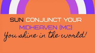 SUN CONJ MIDHEAVEN [upl. by Aleen]