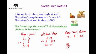 Given Two Ratios  Corbettmaths [upl. by Onitnelav510]