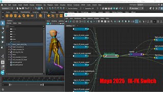 Maya 2025 Character Rigging Tutorial Part08 How to Create IK FK Switch for Arm amp Forearm or Hand [upl. by Sarazen615]