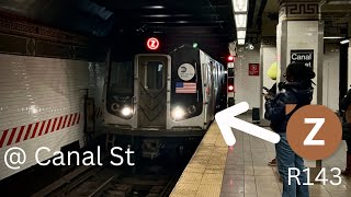 NYC Subway R143 Z train  Canal St [upl. by Mariel]