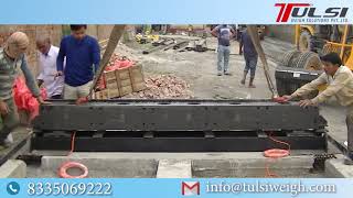 Installation of Weighbridge  How Weighbridge Dharam kanta Installation take place [upl. by Favianus]