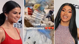 Cardi B REACTS to Selena Gomezs Baby Gift [upl. by Brey]