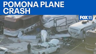 4 injured in plane crash at Pomona Dragstrip [upl. by Anilehs543]