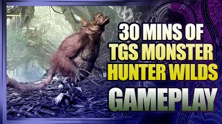 30 Minutes of Monster Hunter Wilds Gameplay in Scarlet Forest  Tokyo Game Show [upl. by Bullen180]