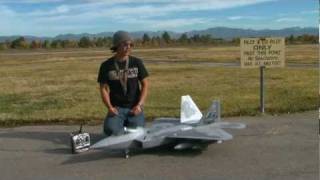 F22 RAPTOR Twin 70mm JET Flight Review [upl. by Nottirb]