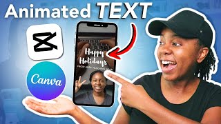 How to Add Animated Text to Reel with Canva and CapCut [upl. by Vookles]
