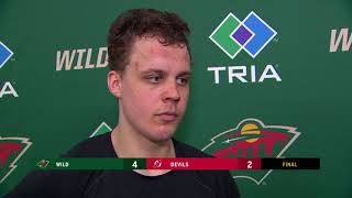 Goalscorer Joel Eriksson Ek talks recent hot stretch with Wild [upl. by Aniaj177]