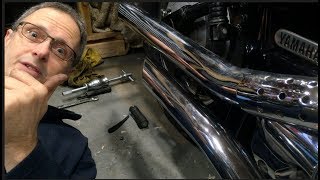 Yamaha XVS 650 Dragstar Baffle Replacement [upl. by Ylrebma349]