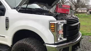 2017 2018 2019 Ford power stroke 67 F250 air filter change [upl. by Adaynek944]