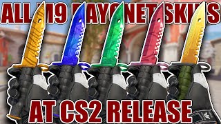 All M9 Bayonet Skins at CounterStrike 2 Release ★ CS2 Showcase [upl. by Robbins106]