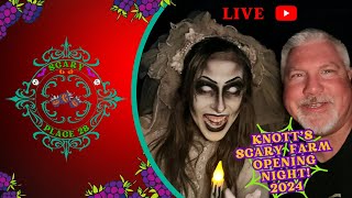 LIVE  Knotts Scary Farm Opening Night 2024 [upl. by Rianna]