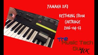 Restoring the Yamaha DX7 from Cartridge [upl. by Armbrecht]