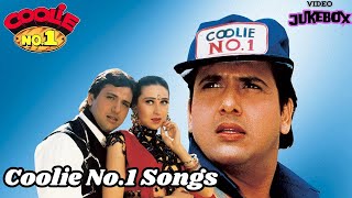 Coolie No1  Video Jukebox  Govinda Karisma Kapoor  Husn Hai Suhana  90s Hits  Non Stop Songs [upl. by Pet80]