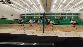 Ponoka Broncs vs West central rebels JV girls volleyball 1st set [upl. by Dhumma]