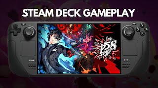 Persona 5 Strikers  Steam Deck Gameplay [upl. by Jereme971]