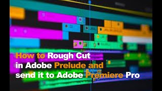 How to Rough Cut in Adobe Prelude and send it to Adobe Premiere Pro [upl. by Kirshbaum]