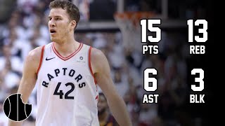 Jakob Poeltl Highlights  Raptors vs Hawks  13th Dec 2023 [upl. by Kesley]