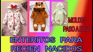 ENTERITOS PARA BEBES RECIEN NACIDOS 💖 MOLDES PASO A PASO 💖 [upl. by Forester]