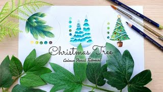 easy ways to colour in christmas evergreen trees in adult colouring books 🎄 🌱 [upl. by Siana483]