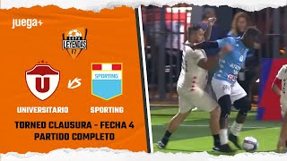 UNIVERSITARIO VS SPORTING  FECHA 4  COPA LEYENDAS F7  CLAUSURA 2024 [upl. by Laise]